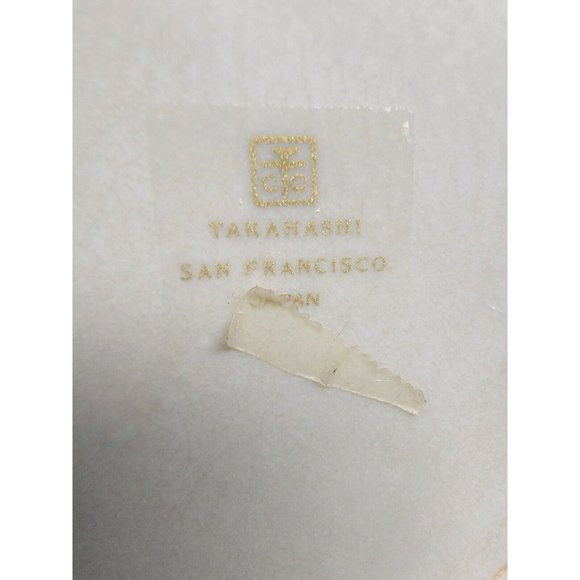 VTG Green Grape Leaf Takahashi San Francisco Pottery Ceramic Majolica Style Bowl - Picture 9 of 16